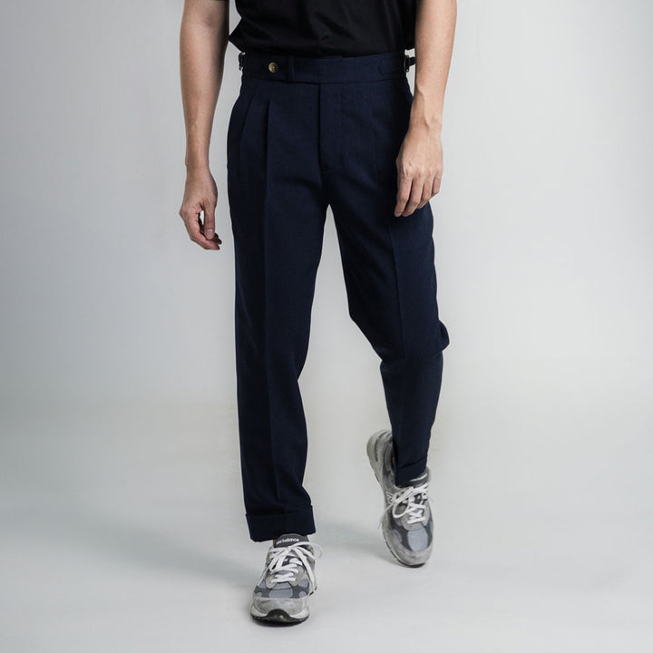 era-won กางเกงขายาว รุ่น DOUBLE BELTS TROUSERS สี Blue System 