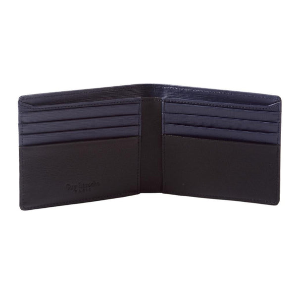 Guy Laroche กระเป๋าสตางค์หนังเรียบ พับสั้น 8 การ์ด สีกรมท่า (BW31651W5NVS1) ICCSHOPPING
