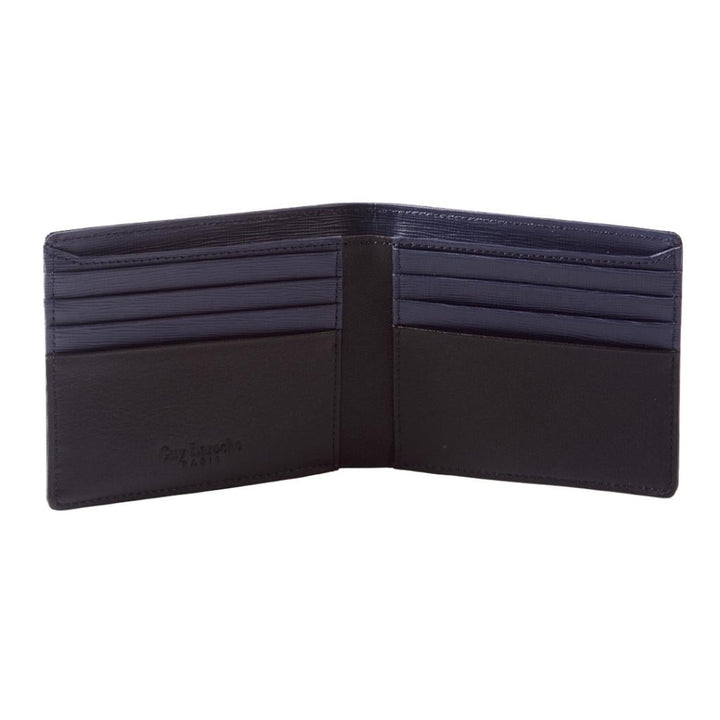 Guy Laroche กระเป๋าสตางค์หนังเรียบ พับสั้น 8 การ์ด สีกรมท่า (BW31651W5NVS1) ICCSHOPPING