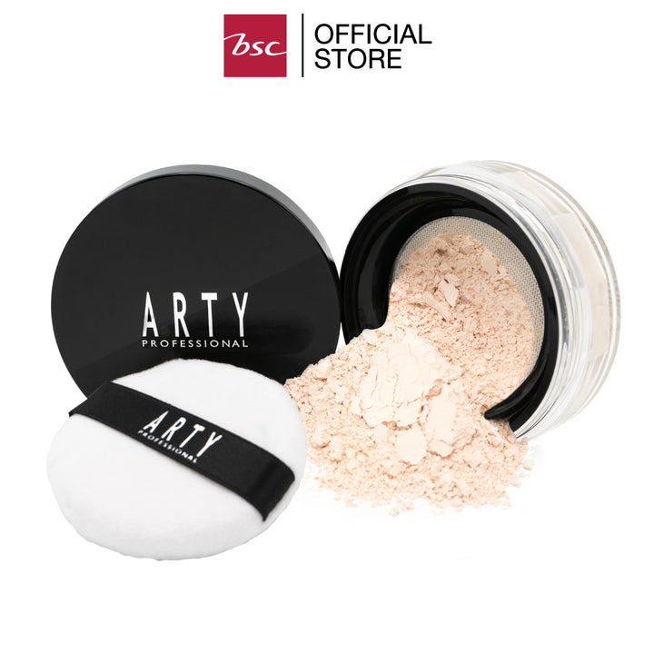 ARTY PROFESSIONAL LOOSE SETTING POWDER GLOW อาร์ทตี้ โปรเฟสชั่นแนล ลูส เซตติ้ง พาวเดอร์ โกลว์ แป้งฝุ่นเนื้อเนียนละเอียดที่จะมอบผิวเนียนสวยให้ใบหน้า 