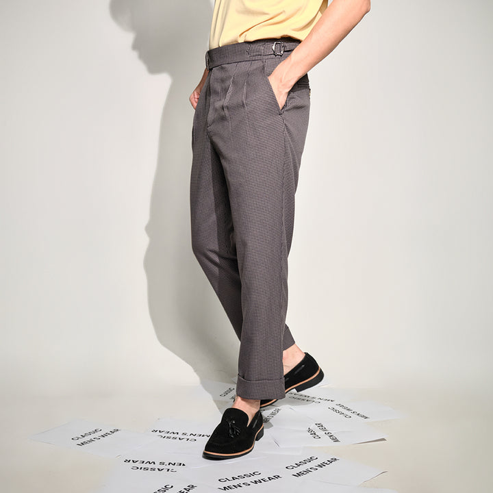 era-won กางเกงขายาว รุ่น DOUBLE BELTS TROUSERS สี Shinori grey 