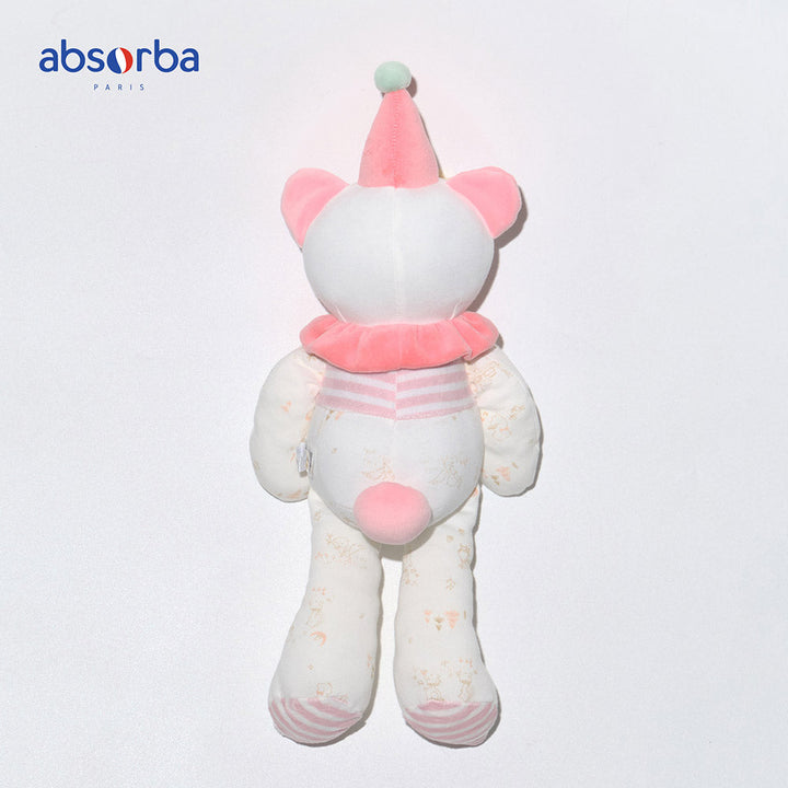 แอ็บซอร์บา ตุ๊กตาน้องหมี สีชมพู คอลเลคชั่น Happiness เหมาะสำหรับเด็กแรกเกิดขึ้นไป ICCSHOPPING