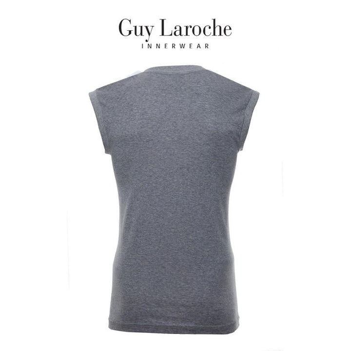 Guy Laroche เสื้อแขนกุดคอกลมสีเทา USA Cotton 100%  รุ่น (JVR2423R4) ICCSHOPPING