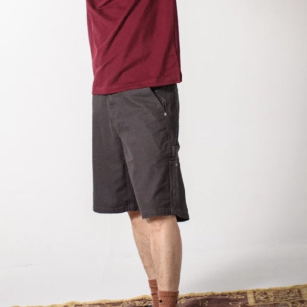 era-won กางเกงยีนส์ขาสั้น มีกระเป๋าข้าง รุ่น  SHORTS CARPENTER DENIM COLOR  สี Dark Grey ICCSHOPPING