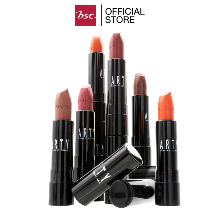 ARTY PROFESSIONAL AIR MATTE LUXE LIP COLOR อาร์ทตี้ โปรเฟสชั่นแนล แอร์ แมท ลักซ์ ลิป คัลเลอร์ ผลิตภัณฑ์ตกแต่งริมฝีปาก ลิปสติกเนื้อแมท สัมผัสเบาสบาย เกลี่ยง่าย และติดทนนาน ด้วยฟิล์มสีสดชัดที่แนบสนิทติดริมฝีปาก 