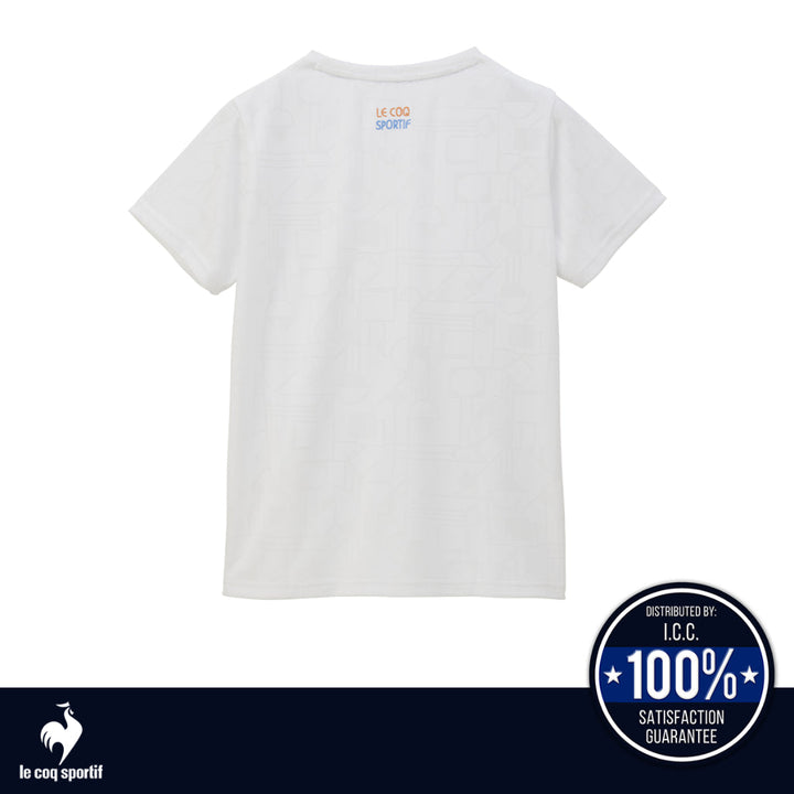 le coq sportif เสื้อเทรนนิ่ง ออกกำลังกาย ผู้หญิง สีขาว (T-shirt, เสื้อยืด, เสื้อออกกำลังกาย, lecoq) ICCSHOPPING