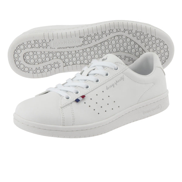 le coq sportif รองเท้าชาย-หญิง รุ่น LA ROLAND SL สีขาว-เงิน 