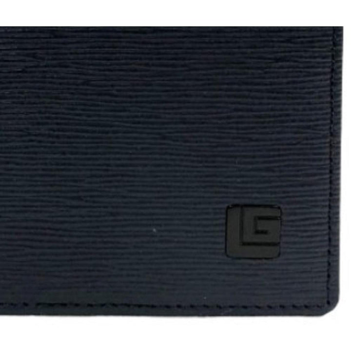 Guy Laroche กระเป๋าสตางค์หนังแท้ อัดลายซาเฟียโน  พับสั้นสามทาง สีน้ำเงิน รุ่น ZELIE  (BW34513S5NVS1) ICCSHOPPING