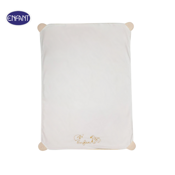 ENFANT (อองฟองต์) หมอนผ้าห่ม น้องแกะ เนื้อผ้าเวลลัว สีขาว ขนาด 30x40 นิ้ว 