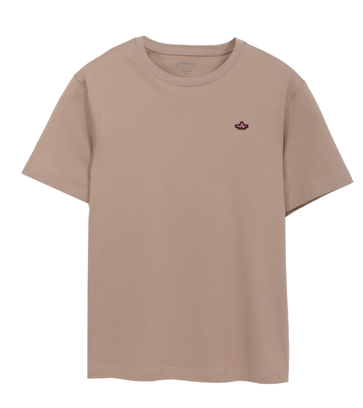 ARROW Aero Cot Tee เสื้อยืด คอกลม สีน้ำตาลอ่อน MTHO862-LW 