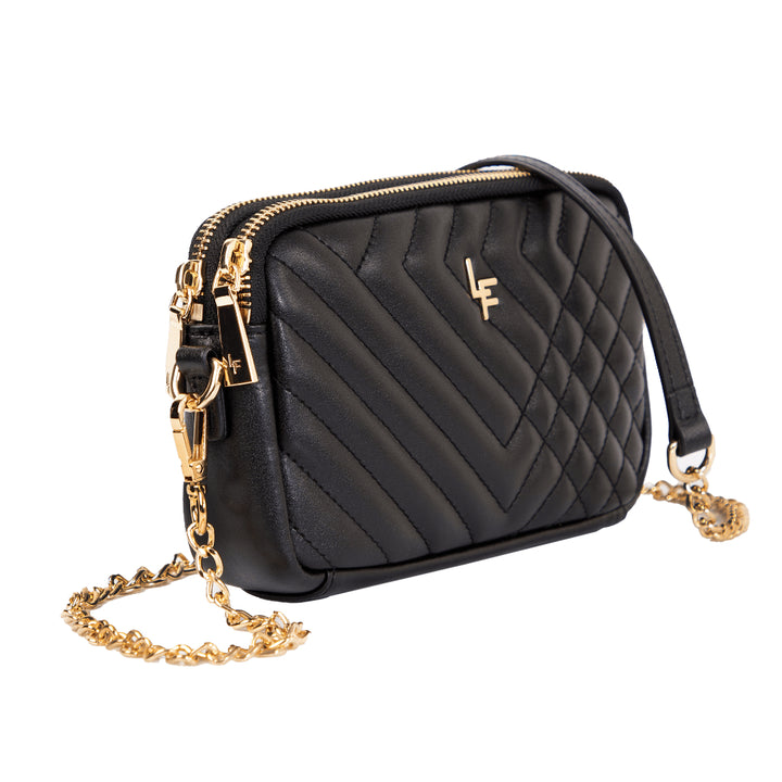 Louis Fontaine กระเป๋าสะพายข้าง รุ่น DELLA - สีดำ 