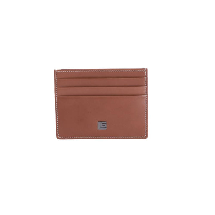 Guy Laroche กระเป๋าใส่นามบัตรหนังเรียบ 6 การ์ด สีน้ำตาล (BW16644W5BRS1) ICCSHOPPING