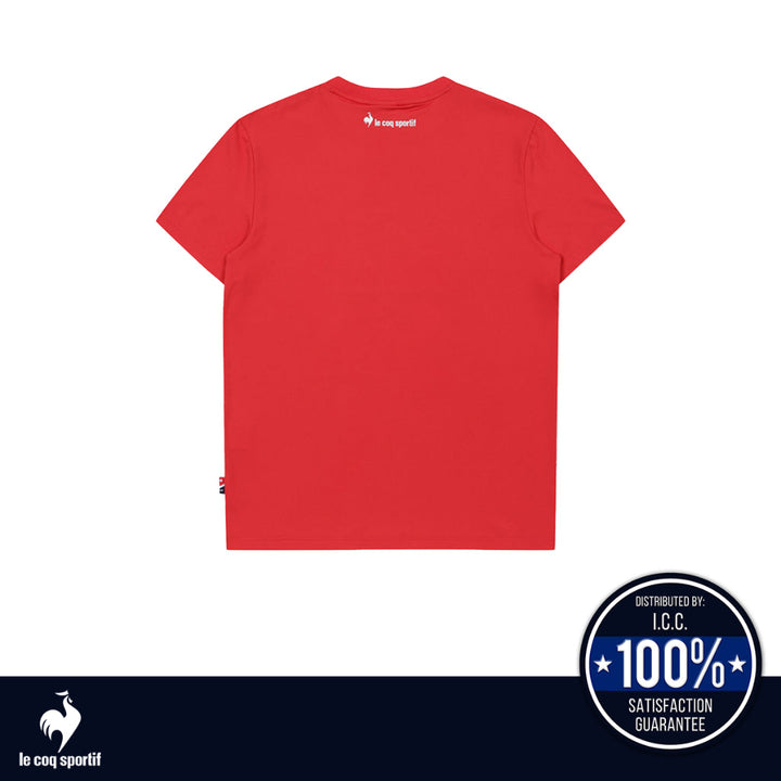 le coq sportif เสื้อเทรนนิ่ง ออกกำลังกาย ผู้หญิง สีแดง (T-shirt, เสื้อยืด, เสื้อออกกำลังกาย, lecoq) ICCSHOPPING