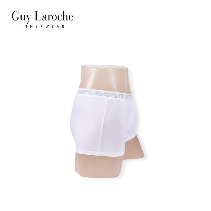 (NEW) Guy Laroche กางเกงในชาย ทรงTrunks สัมผัสนุ่ม กระชับ สวมใส่สบาย แพ็ค 2 ตัว สีขาว (JUU4501R5WH) ICCSHOPPING
