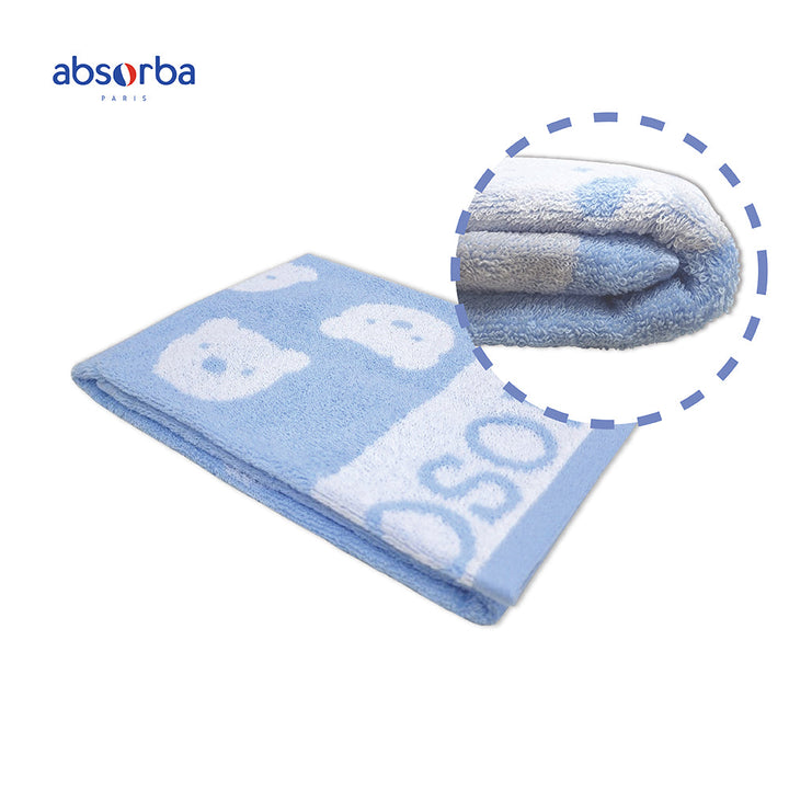 แอ็บซอร์บา  (แพ็ค 1 ผืน) ผ้าขนหนู ลายน้องหมี มีให้เลือก 2 สี รุ่น Cotton Print ทอ 2 ด้าน -  tw ICCSHOPPING