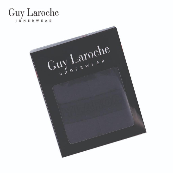 (NEW) Guy Laroche กางเกงในชาย ทรงTrunks สัมผัสนุ่ม กระชับ สวมใส่สบาย แพ็ค 2 ตัว สีเทา (JUU4501R5GY) ICCSHOPPING