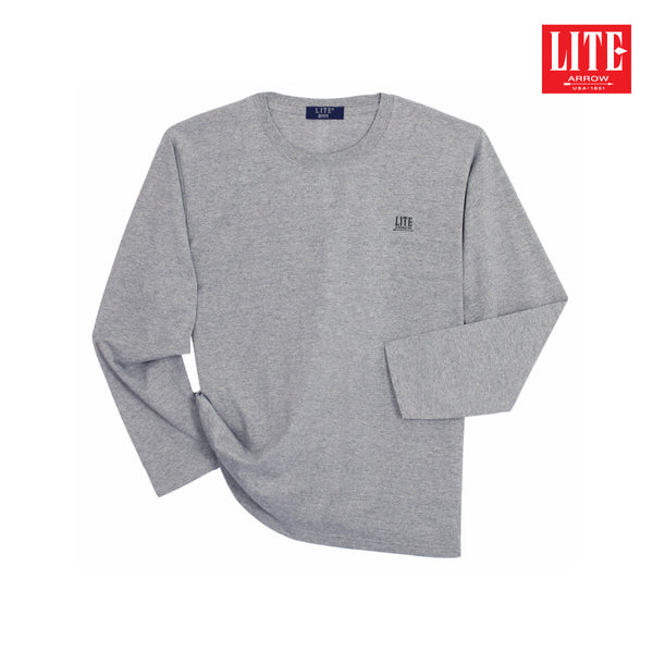 ARROW LITE T-SHIRT เสื้อยืด แขนยาว คอกลม เนื้อผ้านุ่ม ใส่สบาย 1 Pack 3 ตัว ดำ เทา กรมท่า Arrow Lite