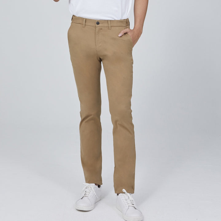 ARROW CHINO กางเกงชิโน่ ลำลองขายาว SMART Fit รุ่น Easy Move ปรับเอวได้ MECM9T5-KO สีเบจ 