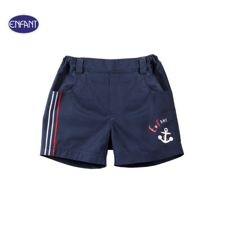 ENFANT (อองฟองต์) ชุดเสื้อยืด+กางเกงสามส่วน สำหรับเด็ก 6 เดือน - 8 ปี คอลเล็กชั่น Marine ผ้าคอตตอน 100% สีขาว 
