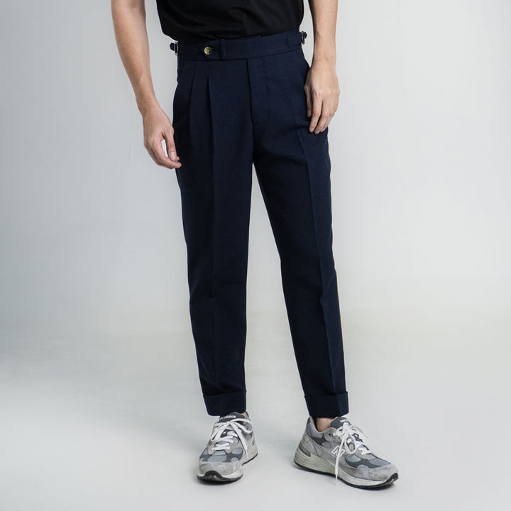 era-won กางเกงขายาว รุ่น DOUBLE BELTS TROUSERS สี Blue System 