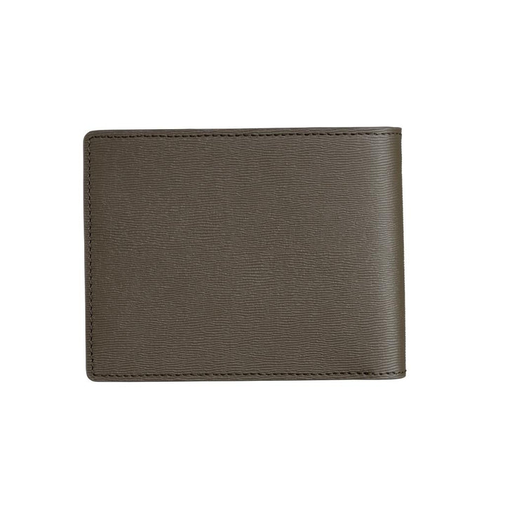 Guy Laroche กระเป๋าสตางค์หนังอัดลาย พับสั้นมีชิ้นเครดิต รุ่น  BOX CALF II  สีเขียวขี้ม้า (BW34492S5GRS1) ICCSHOPPING