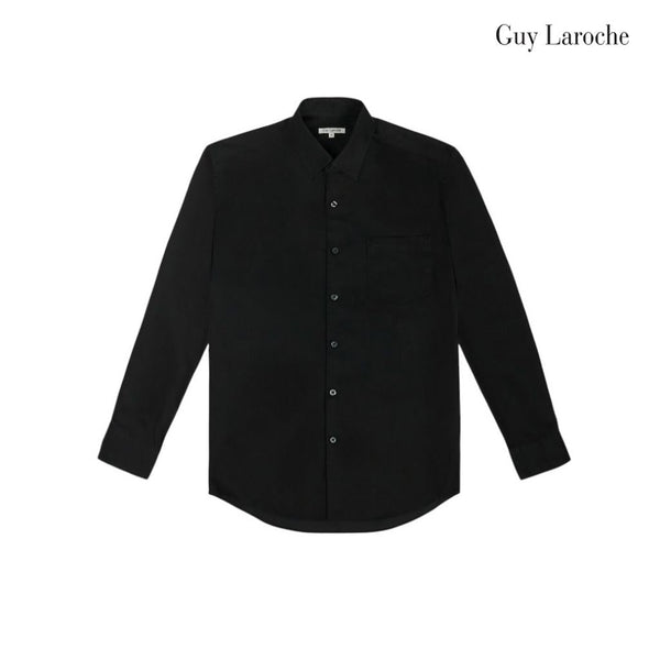 Guy Laroche เสื้อเชิ้ต PET แขนยาวสีดำ ทรง SLIM FIT รุ่น BAB6200W5BL ICCSHOPPING