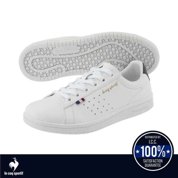 le coq sportif รองเท้าชาย-หญิง รุ่น LA ROLAND SL สีขาว-กรม (รองเท้าผ้าใบ, รองเท้าแฟชั่น, Unisex) ICCSHOPPING