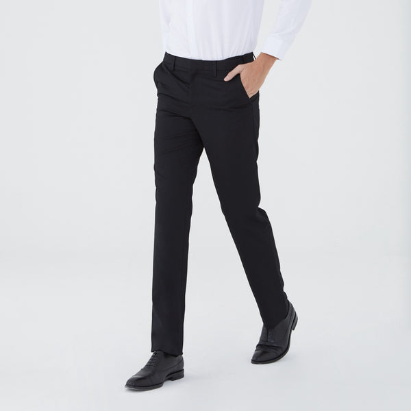ARROW กางเกงทำงาน ปรับเอวได้ ทรง Slim Fit ไม่มีจีบ รุ่น Easy Move MECS8A6-BL 