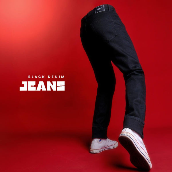 era-won กางเกงยีนส์ BLACK DENIM สี Black legend (ผ้าหนัก 9.5OZ.) 