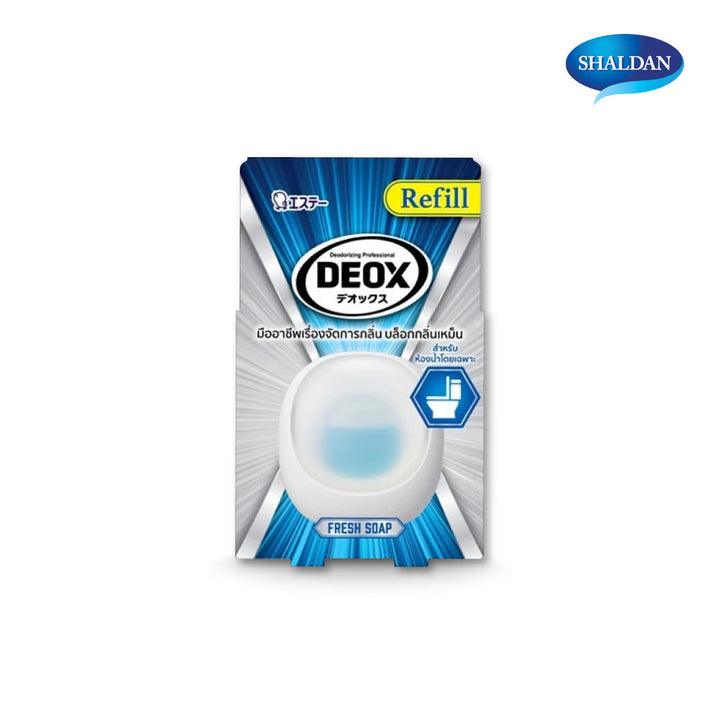 SHALDAN NEW Refill DEOX for Toilet: ใหม่ ดีอ็อคซ์ รีฟีล น้ำหอมปรับอากาศสำหรับห้องน้ำ มี 3 กลิ่น ICCSHOPPING
