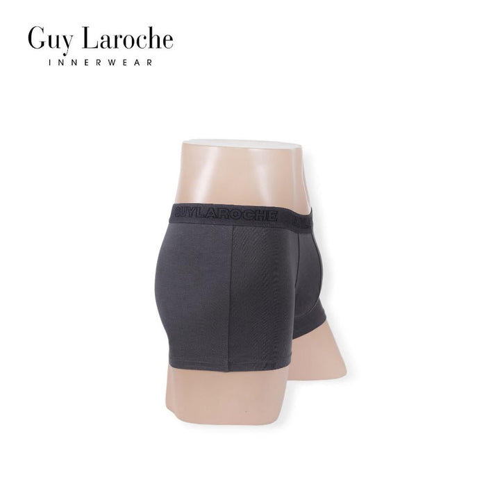 (NEW) Guy Laroche กางเกงในชาย ทรงTrunks สัมผัสนุ่ม กระชับ สวมใส่สบาย แพ็ค 2 ตัว สีเทา (JUU4501R5GY) ICCSHOPPING