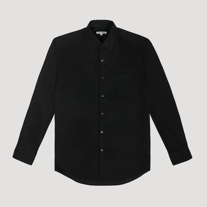 Guy Laroche เสื้อเชิ้ต PET แขนยาวสีดำ ทรง SLIM FIT รุ่น BAB6200W5BL ICCSHOPPING