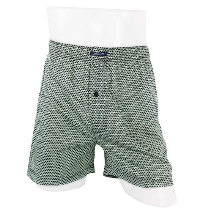 ARROW BOXER SHORTS กางเกงบ๊อกเซอร์ชาย พิมพ์ลาย สีเขียว MXWX116 