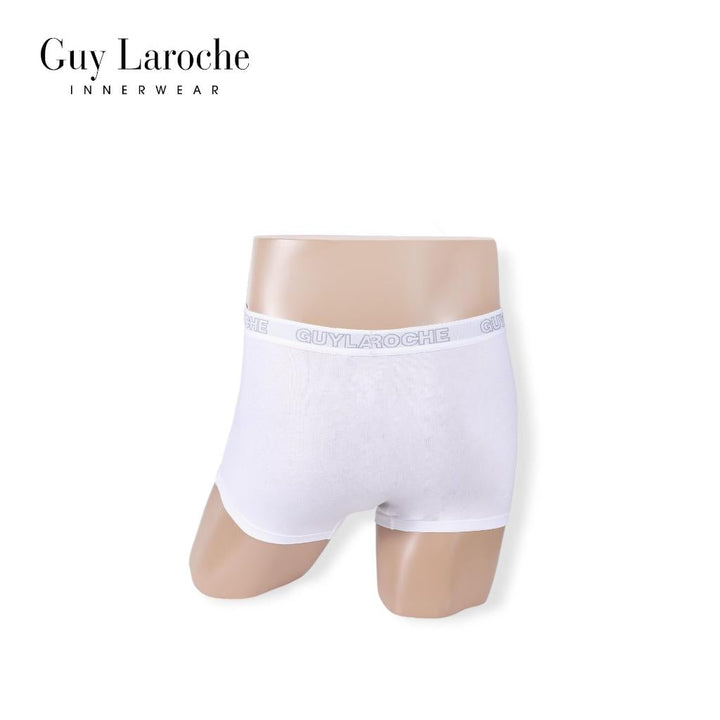 (NEW) Guy Laroche กางเกงในชาย ทรงTrunks สัมผัสนุ่ม กระชับ สวมใส่สบาย แพ็ค 2 ตัว สีขาว (JUU4501R5WH) ICCSHOPPING