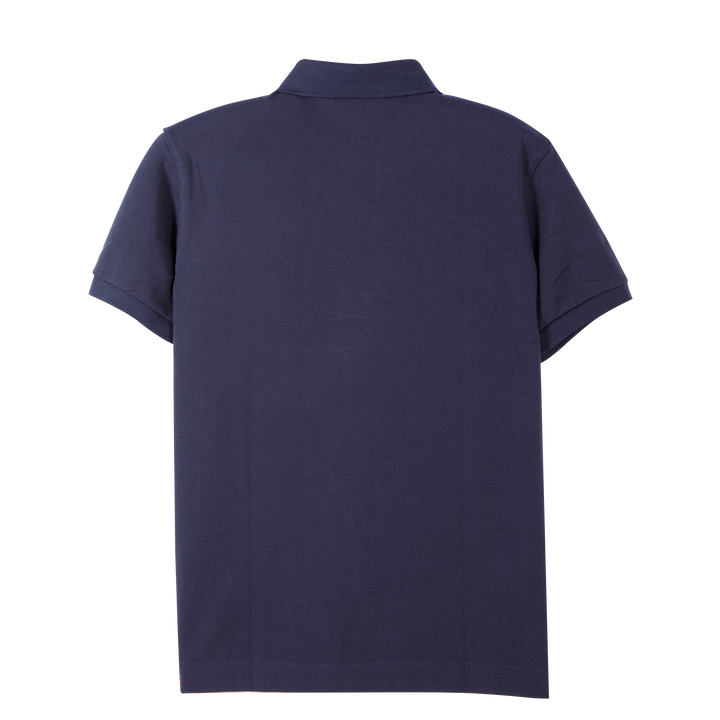 ARROW POLO เสื้อโปโลสีพื้น แขนสั้น ไม่มีกระเป๋า ทรง SMART สีกรม MPCM872-NV ARROW
