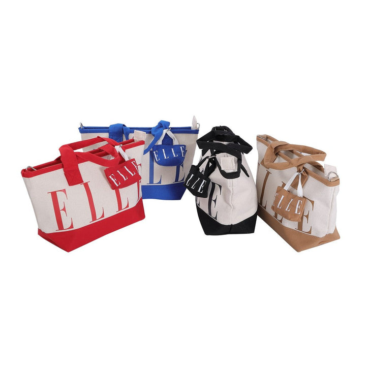 ELLE MICRO BAG กระเป๋าคล้องคอ ผ้าแคนวาส มีให้เลือก 5 สี รุ่น EWG110425 ICCSHOPPING