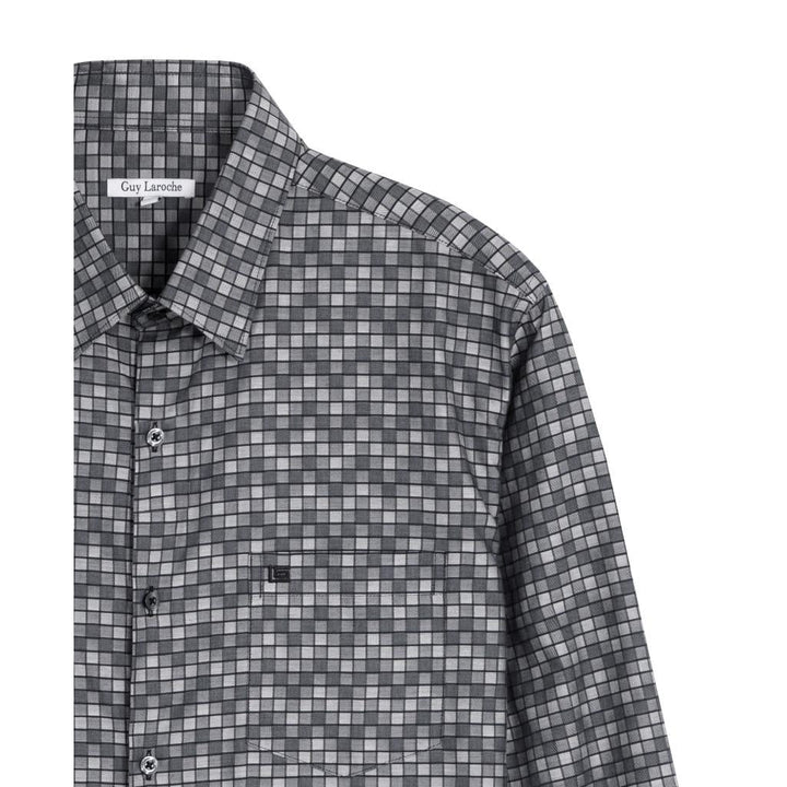 Guy Laroche เสื้อเชิ้ตแขนยาวใส่ทำงาน ลายตาราง มี 2 สีให้เลือก (BAB9200W4) ICCSHOPPING