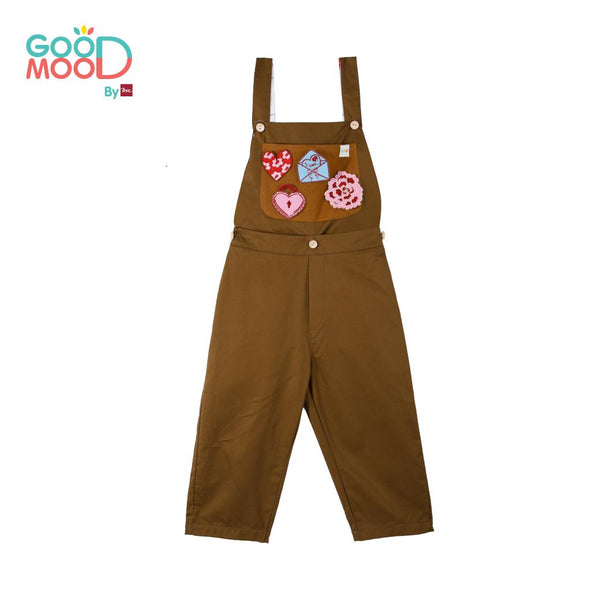 GOOD MOOD เอี๊ยมขายาว2in1 + PATCHES 4 ชิ้น สำหรับเด็กอายุ 2-9 ปี