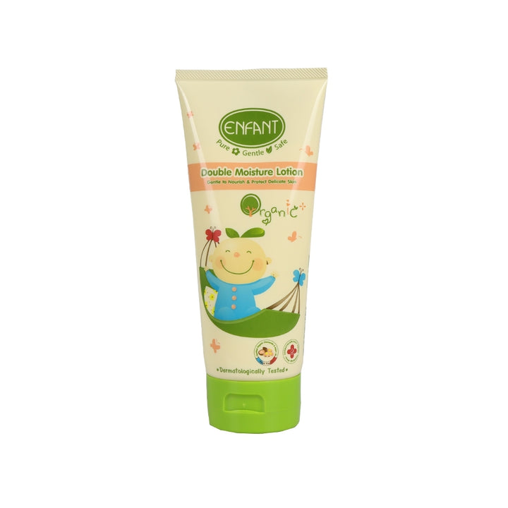 ENFANT (อองฟองต์) Organic Plus Double Moisture Lotion ดับเบิ้ล มอยส์เจอร์ โลชั่น สูตรเนื้อครีมเข้มข้น ชนิดหลอด 200 ml. 