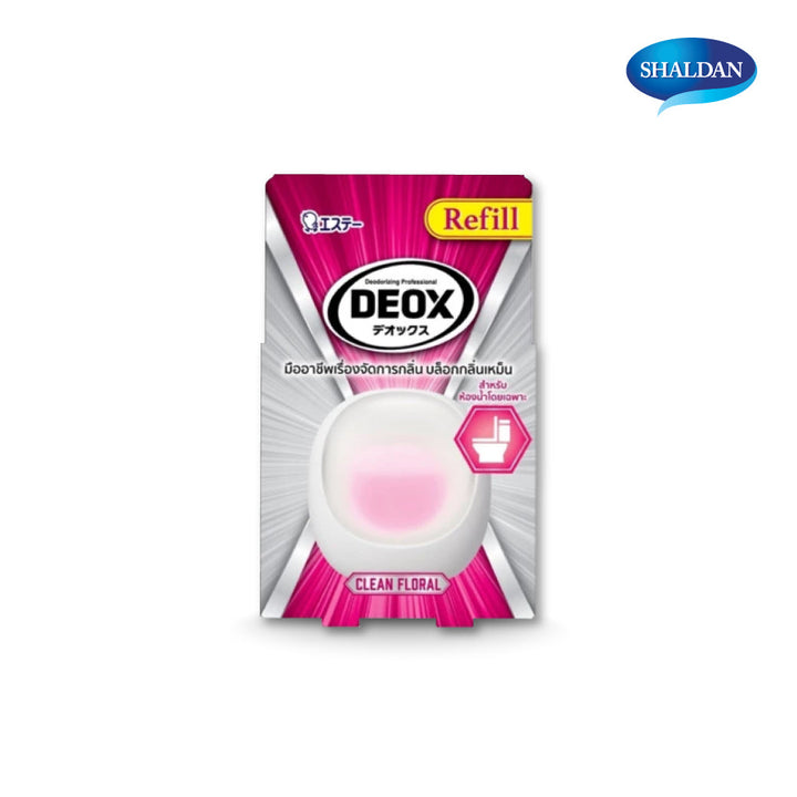 SHALDAN NEW Refill DEOX for Toilet: ใหม่ ดีอ็อคซ์ รีฟีล น้ำหอมปรับอากาศสำหรับห้องน้ำ มี 3 กลิ่น ICCSHOPPING