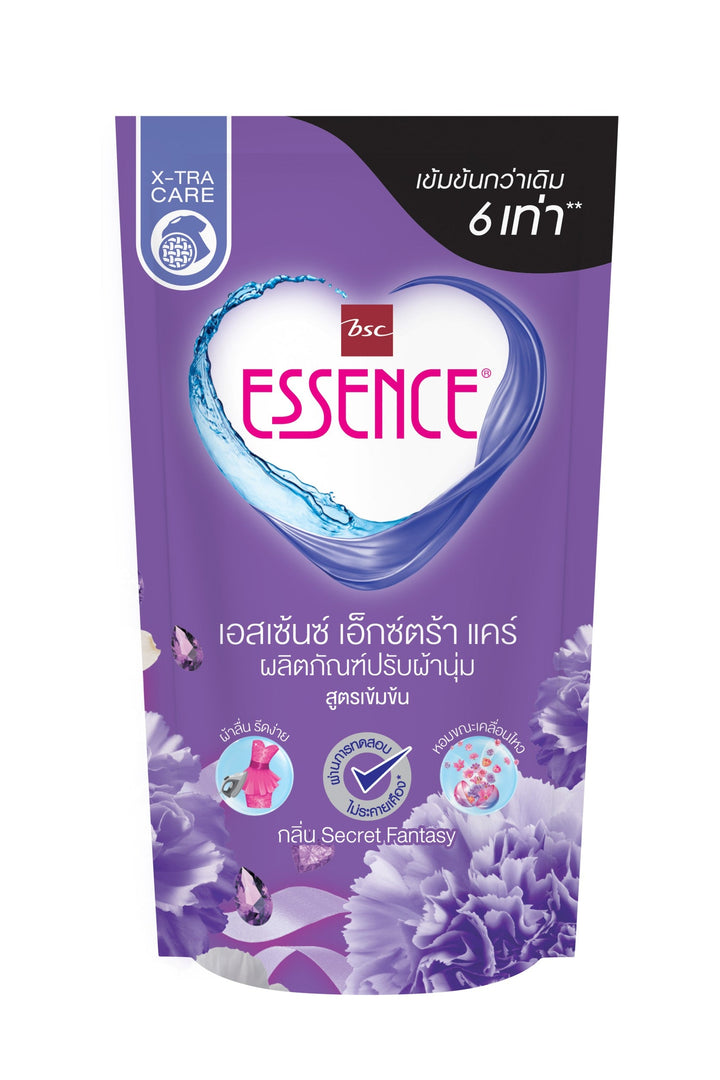 Essence ผลิตภัณฑ์ปรับผ้านุ่มเอสเซ้นซ์สูตรเข้มข้น 6 เท่า กลิ่น SECRET FANTASY 550 มล.(จำนวน 3 ถุง) ICCSHOPPING