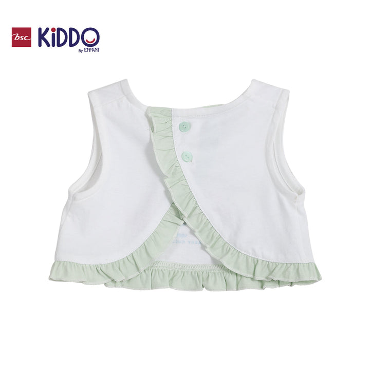 ENFANT (อองฟองต์) BSC KIDDO by Enfant ชุดเสื้อแขนกุด+กางเกงขาสั้น สำหรับเด็ก 3 เดือน - 2 ปี คอลเล็กชั่น DINO DUDE สีเขียว ICCSHOPPING