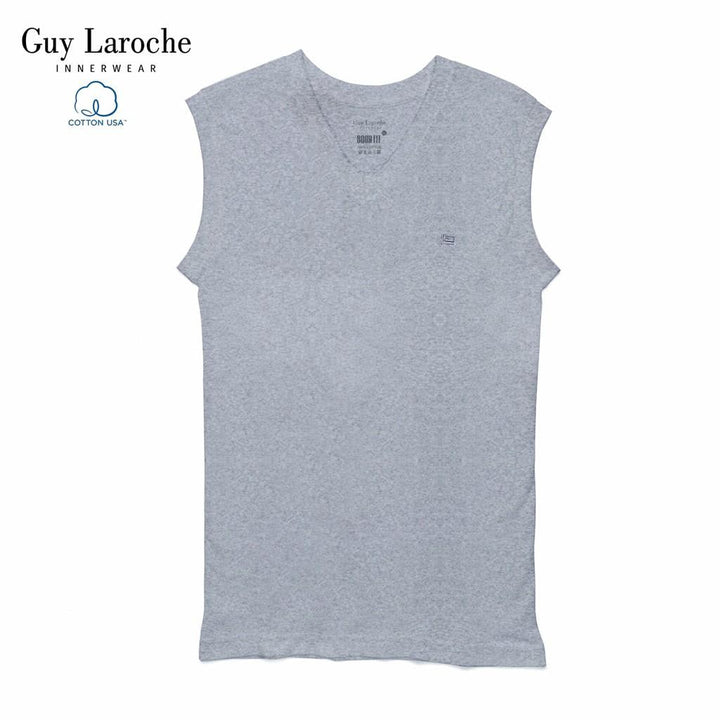 Guy Laroche (เสื้อแขนกุดคอวี Bady fit) มีให้เลือก 3 สี ผ้า Cotton USA 100% รุ่น(JVS2423R4) ICCSHOPPING