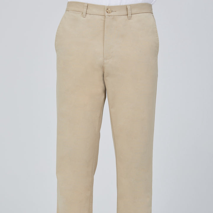 ARROW กางเกงลำลองขายาว Chino Pants ทรง Smart สีเบจ MSCM9V2-BE 