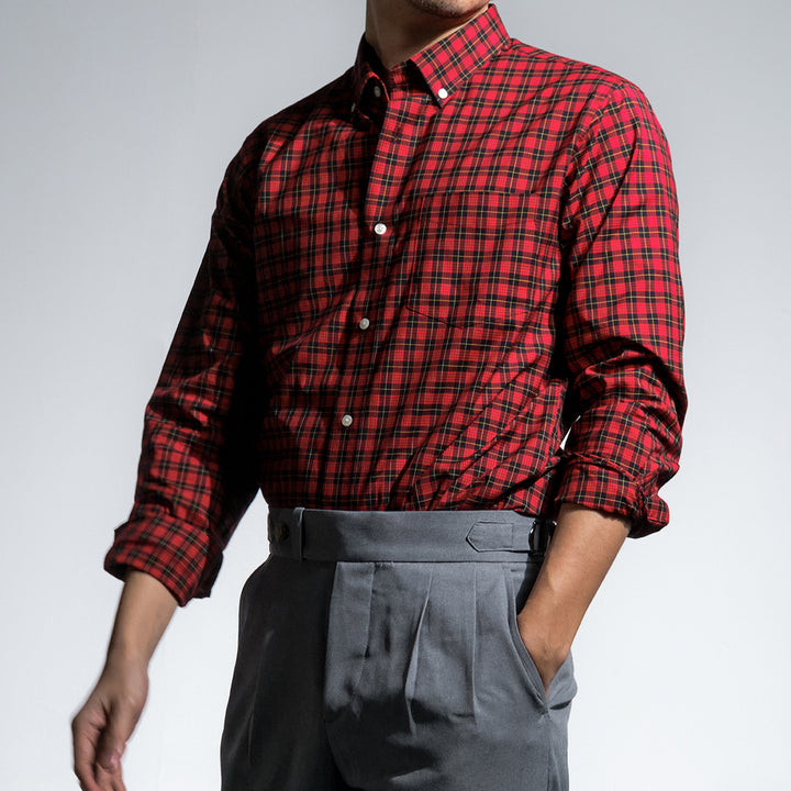 era-won เสื้อเชิ้ต ทรงปกติ รุ่น Dress Shirt สี Red tamiya 