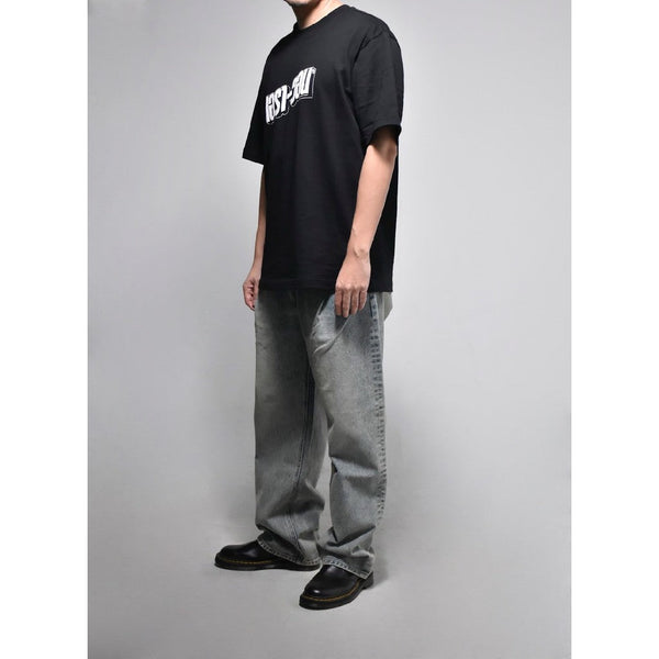 era-won กางเกงยีนส์ BAGGY DENIM กางเกงขายาว มีจีบหน้า ทรงขาหลวม สี Ash grey (เทาอ่อน) ICCSHOPPING