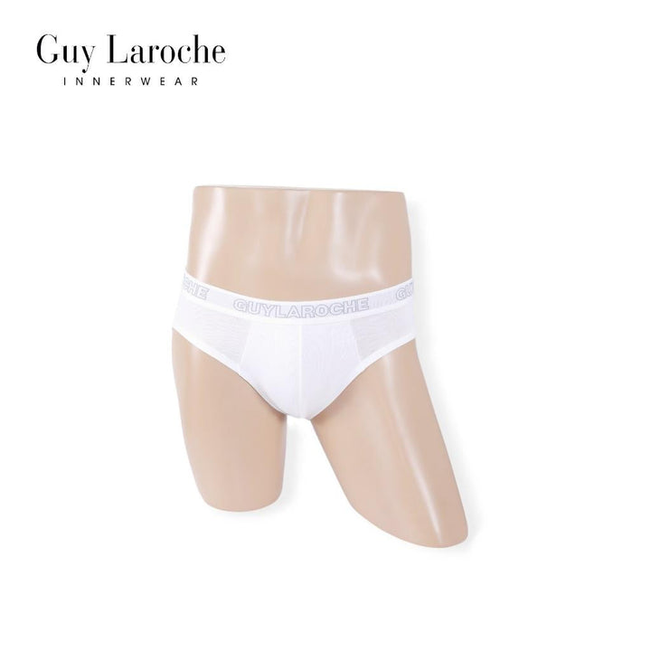 (NEW) Guy Laroche กางเกงในชาย สัมผัสนุ่ม กระชับ สวมใส่สบาย แพ็ค 2 ตัว สีขาว รุ่น JUS4501R5WH ICCSHOPPING