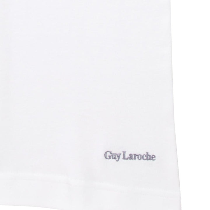 Guy Laroche เสื้อกล้ามปัก Guy Laroche ที่ชายเสื้อด้านซ้าย - สีขาว (JVE2407R4) ICCSHOPPING