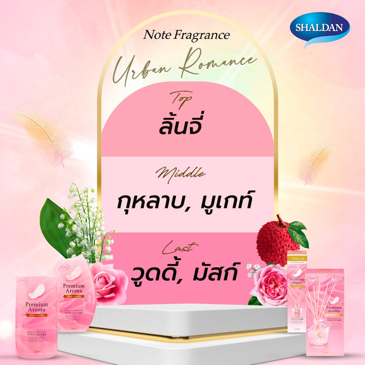 SHALDAN โชชูริกิ พรีเมี่ยมอโรม่า น้ำหอมปรับอากาศสำหรับห้องน้ำ ขนาด 400 มล. 