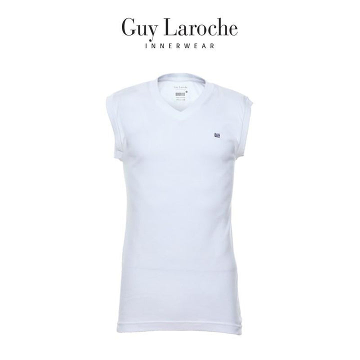 Guy Laroche (เสื้อแขนกุดคอวี Bady fit) มีให้เลือก 3 สี ผ้า Cotton USA 100% รุ่น(JVS2423R4) ICCSHOPPING